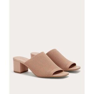 Everlane The Glove Mules in ReKnit in Blush Tan New Womens Heels Sandals
